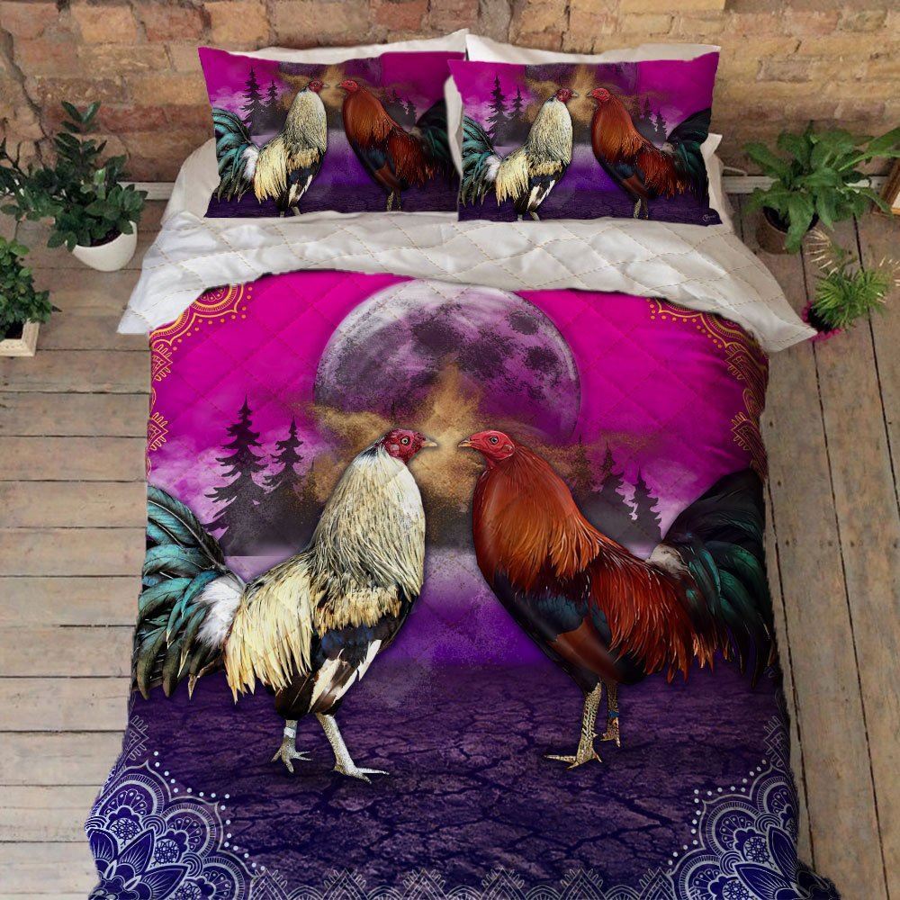 Gamecock Rooster Campion Quilt Bedding Set Dbd2920qs