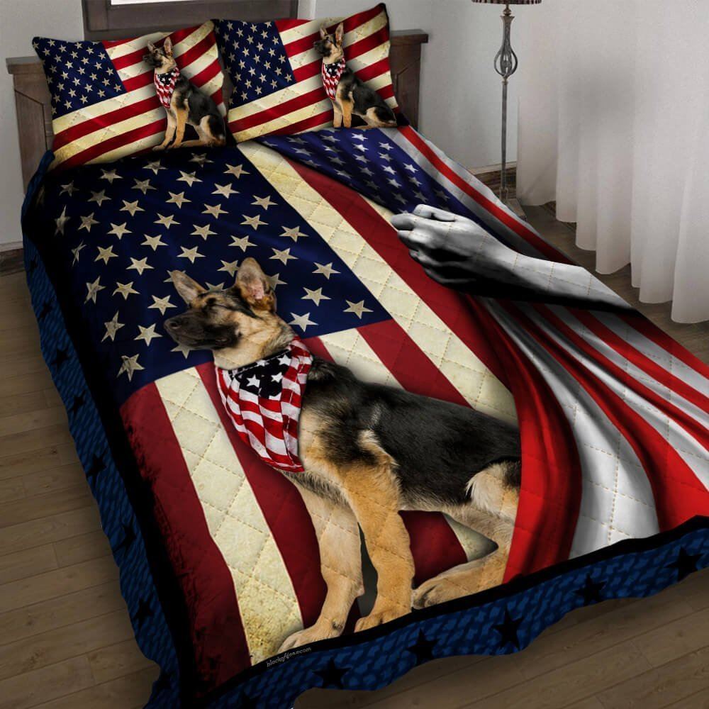 German Shepherd American Quilt Bedding Set-zvd75