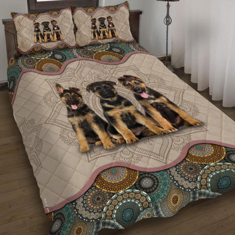 German Shepherd Quilt Bedding Set-wc2un