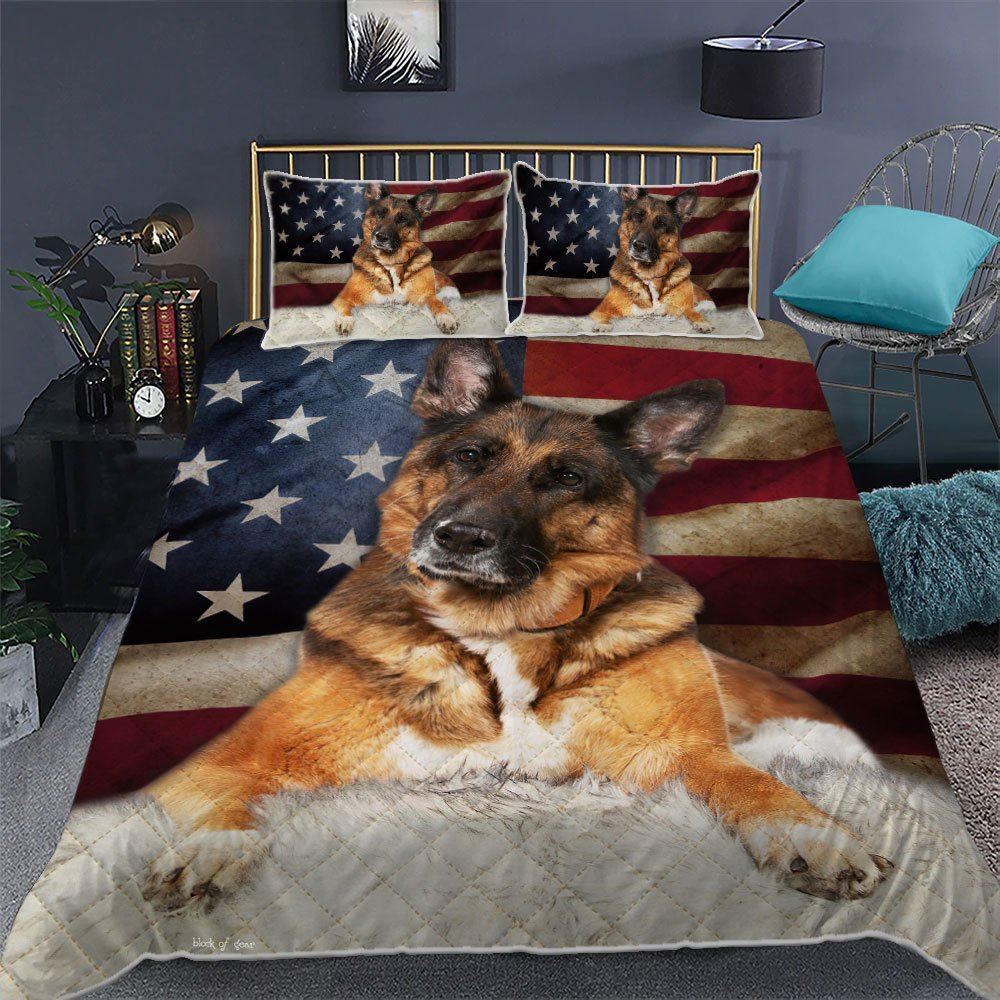 German Shepherd Quilt Bedding Set