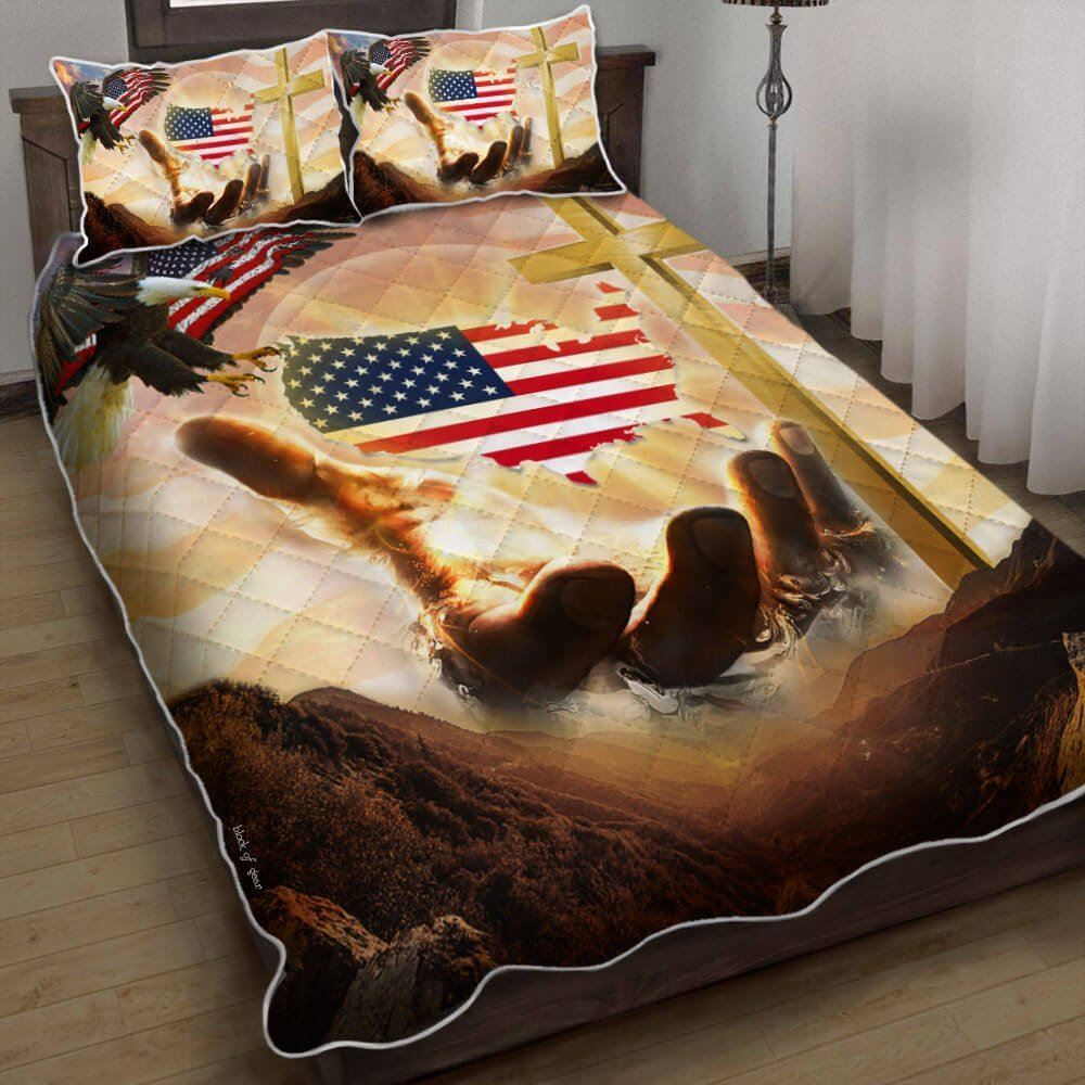 God Bless America Quilt Bedding Set-u2p2z