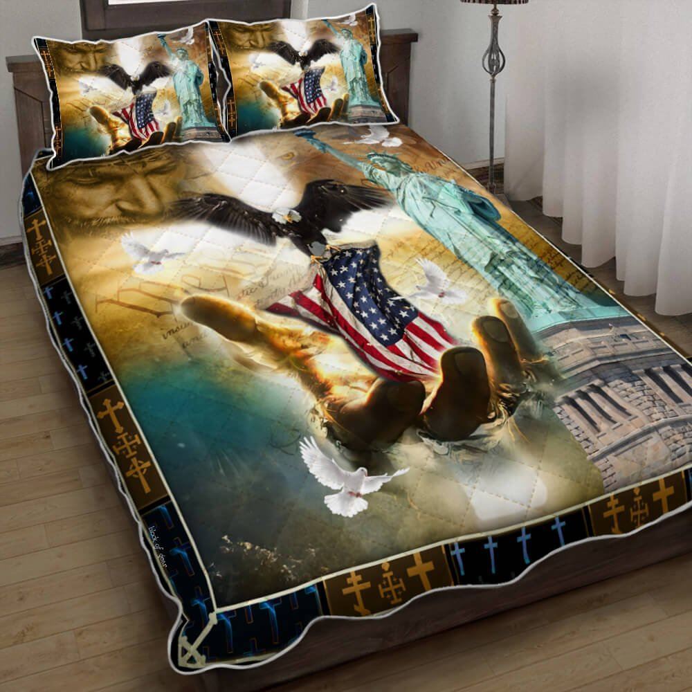 God Bless America Quilt Bedding Set