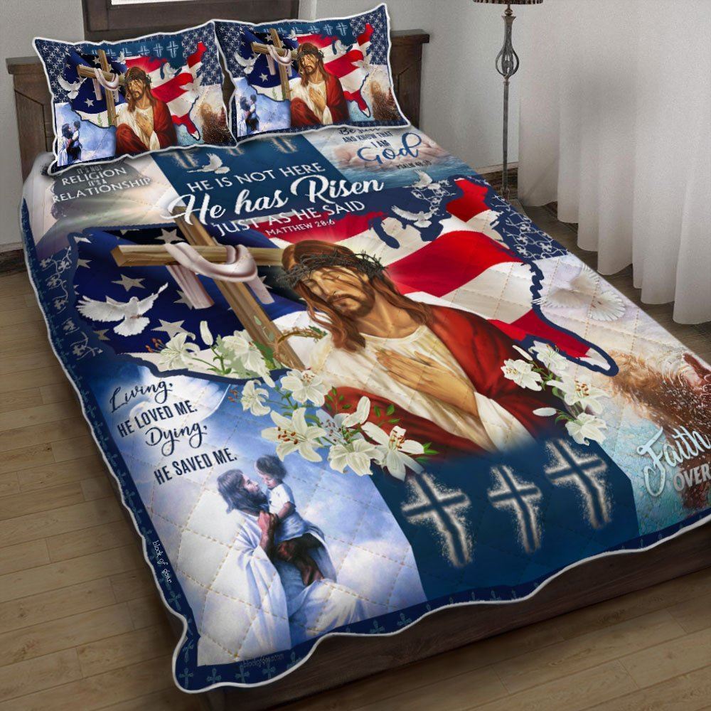 God Bless American Quilt Bedding Set