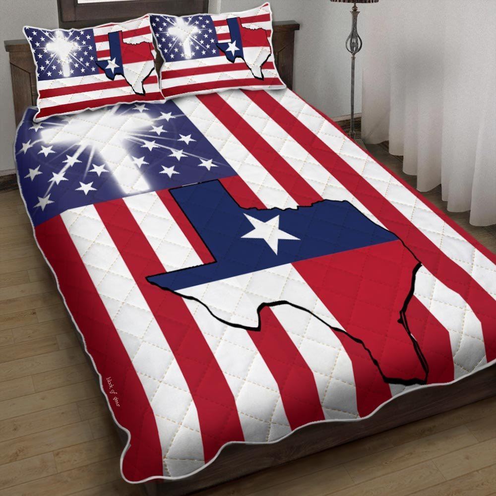 God Bless Texas Quilt Bedding Set