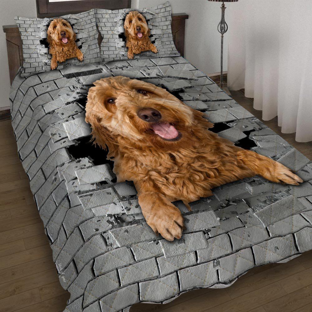 Goldendoodle Quilt Bedding Set-xu138