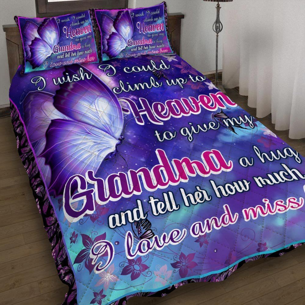 Grandma In Heaven Quilt Bedding Set