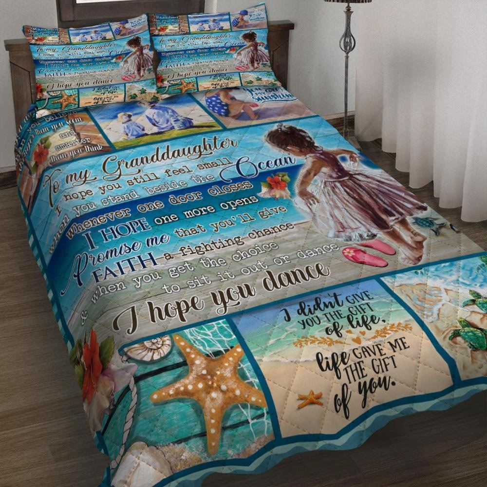 Grandma To Granddaughter Beach Life Bed Set