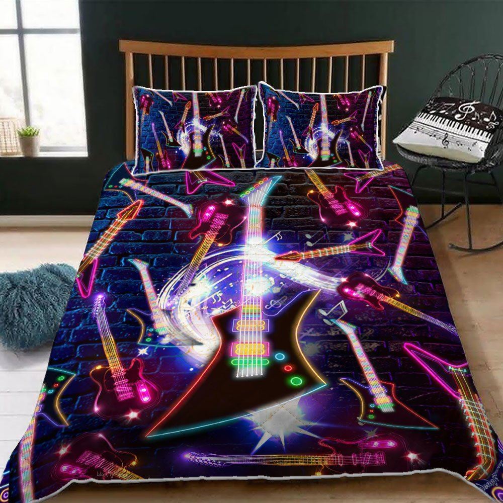 Guitar Quilt Bedding Set-0cuy6