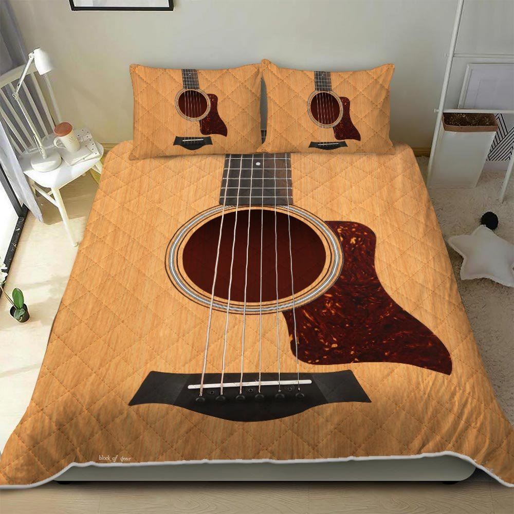 Guitar Quilt Bedding Set