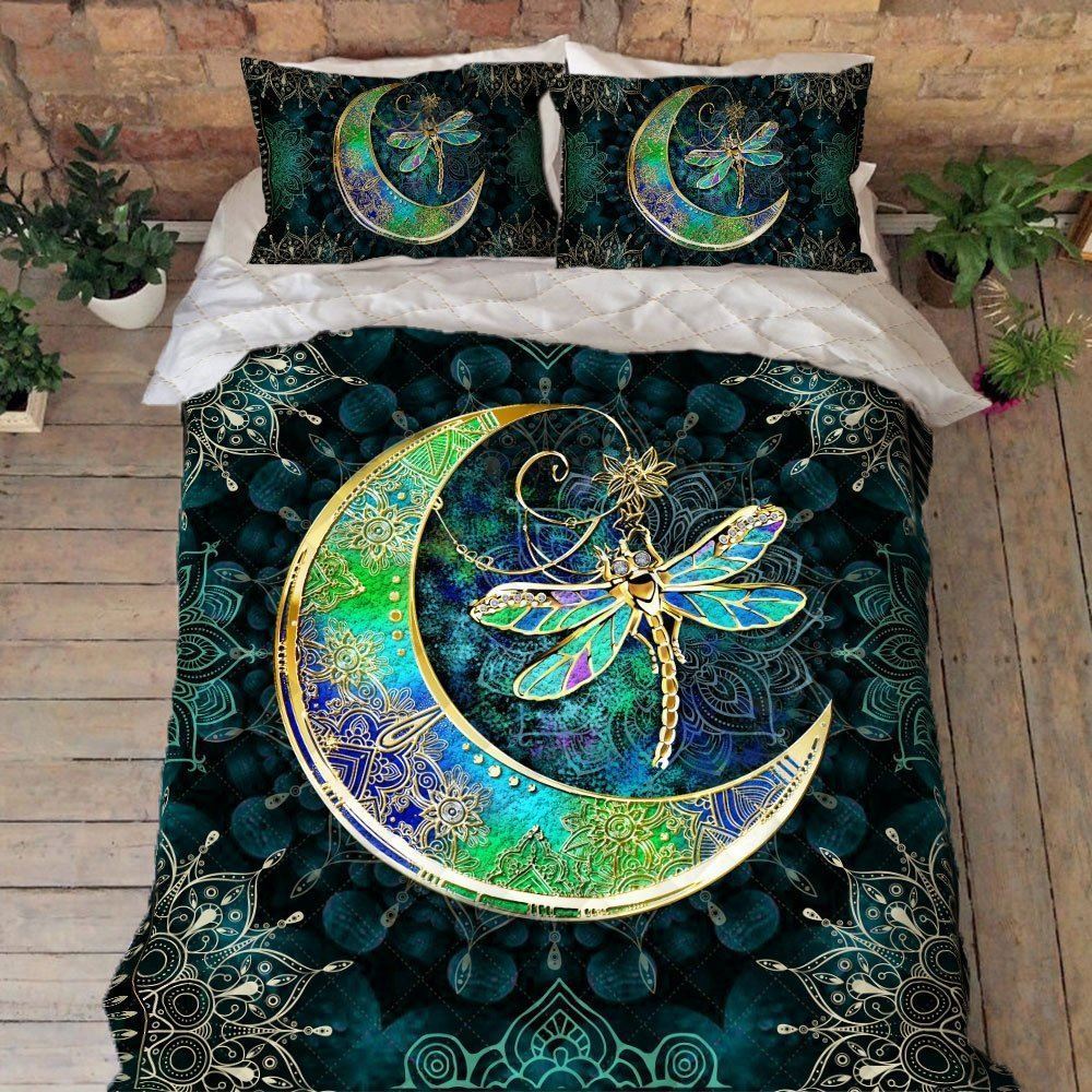 Hippie Quilt Bedding Set Dragonfly Anl152qs