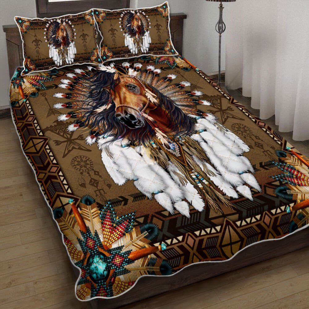 Horse Native American Quilt Bedding Set Thb3469qs