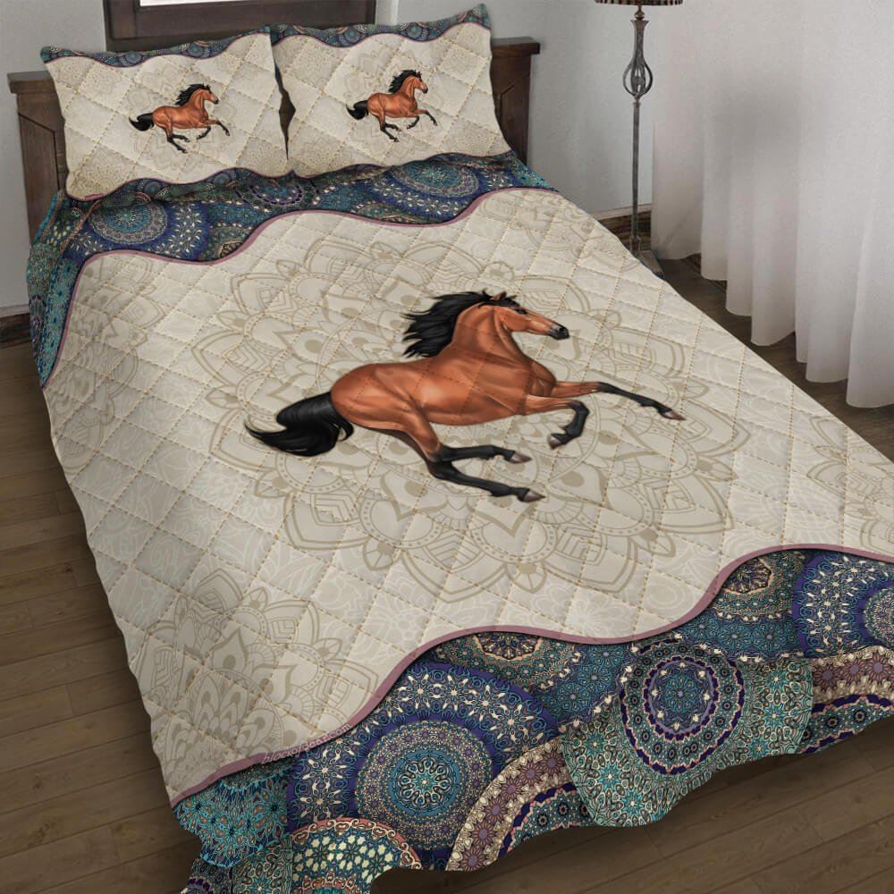 Horse Quilt Bedding Set-e4oxi