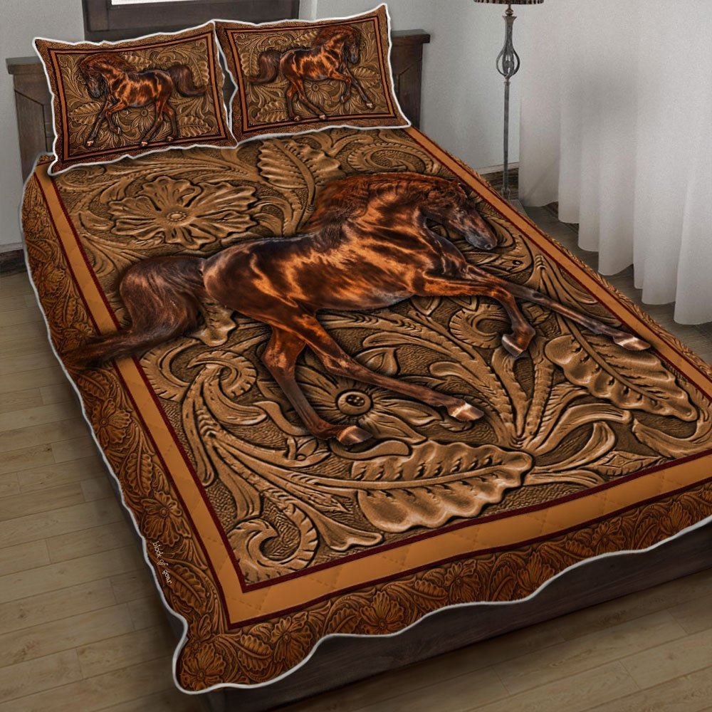 Horse Quilt Bedding Set-hjl9k