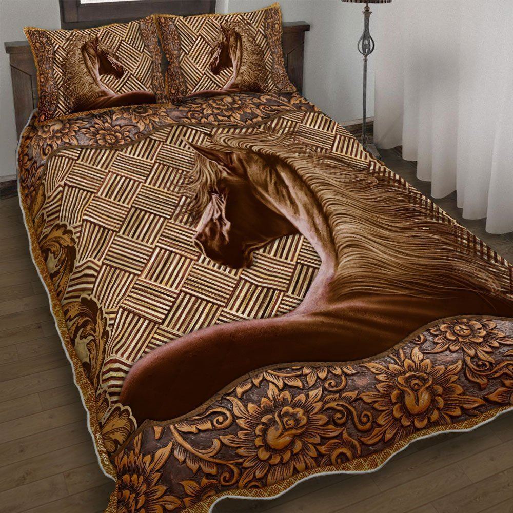 Horse Quilt Bedding Set-txajp