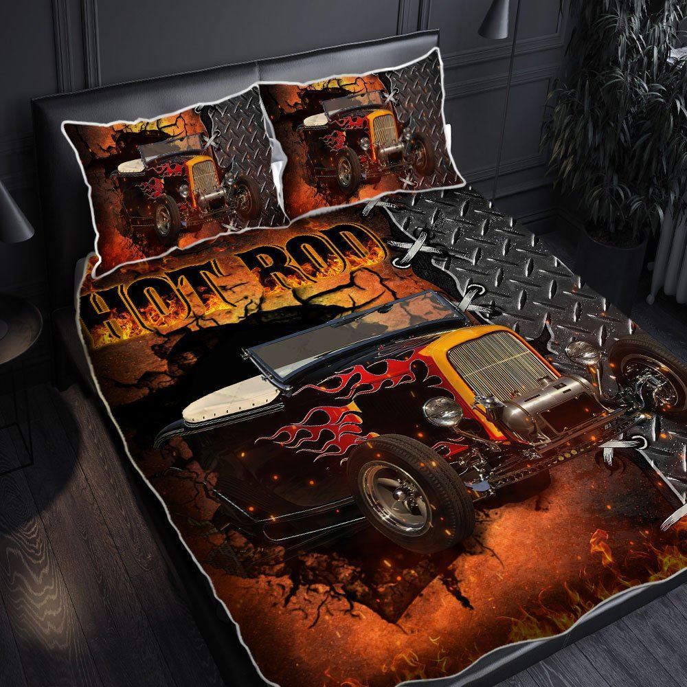 Hot Rod Quilt Bedding Set Lha1688qs