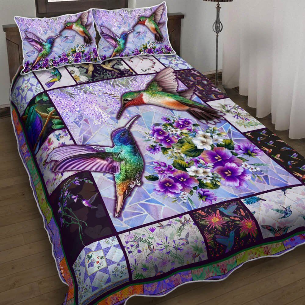 Hummingbird Quilt Bedding Set-dvitu