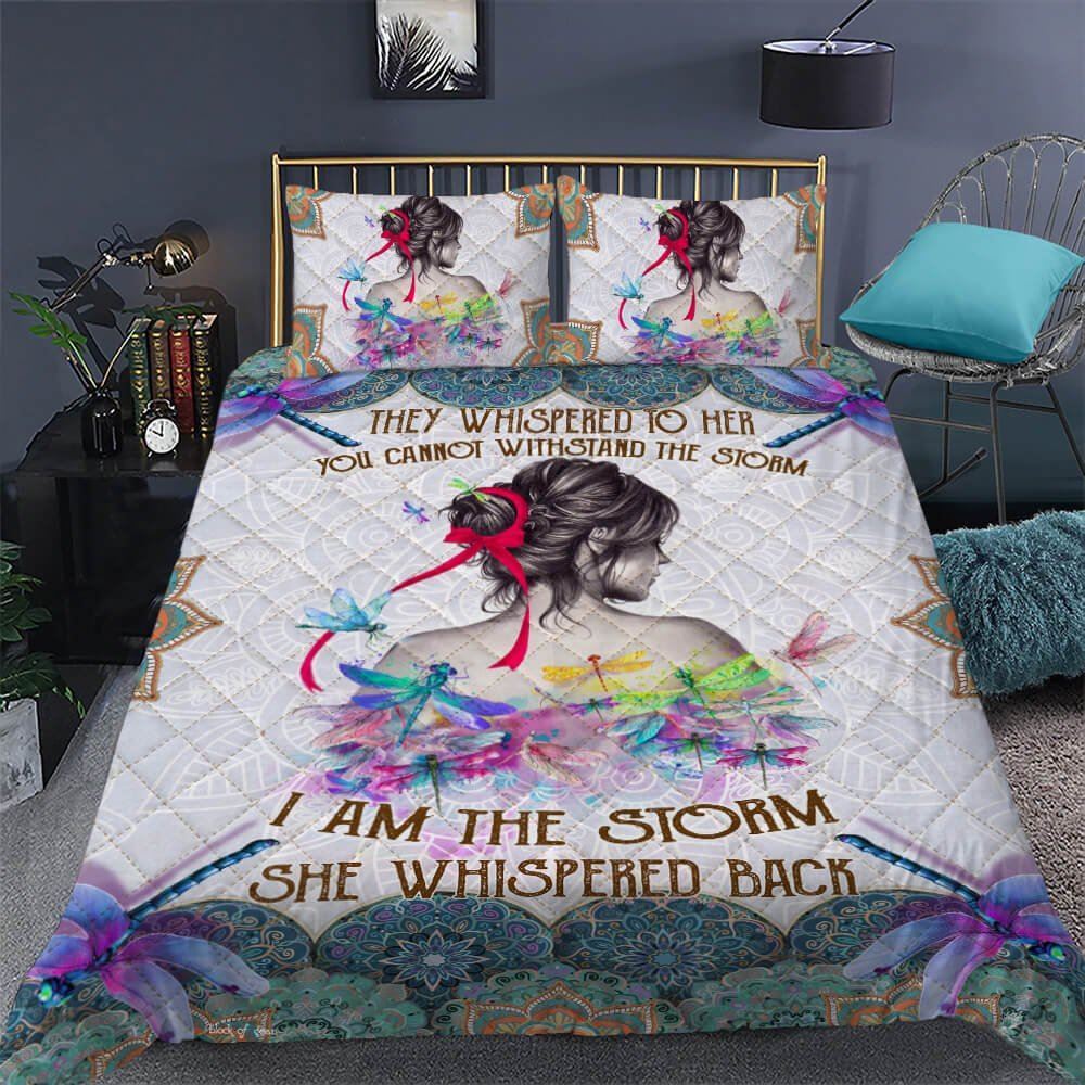 I Am The Storm Quilt Bedding Set