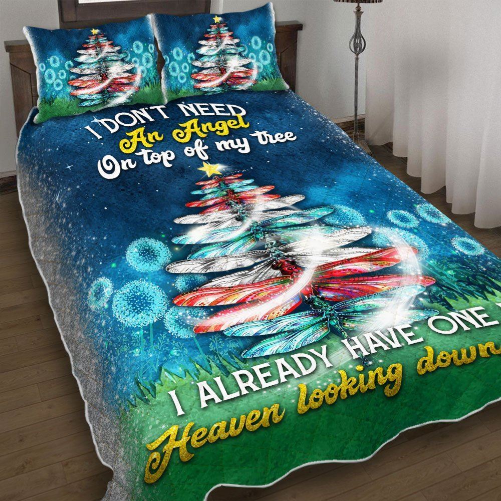 I Dont Need An Angel On Top Of My Tree Quilt Bedding Set