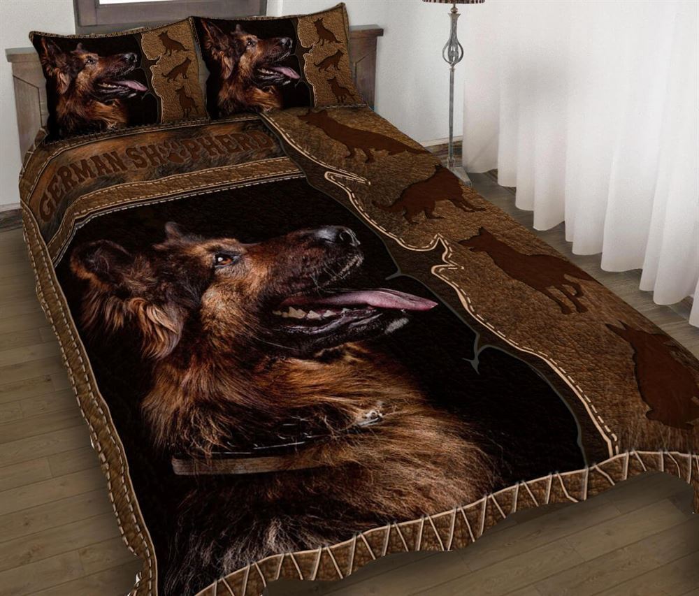 I Love German Shepherd Quilt Bedding Set