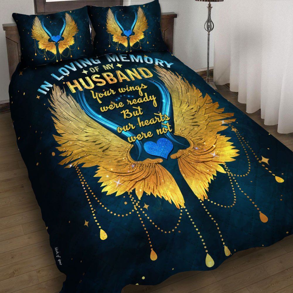 In Loving Memory Of My Husband Quilt Bedding Set