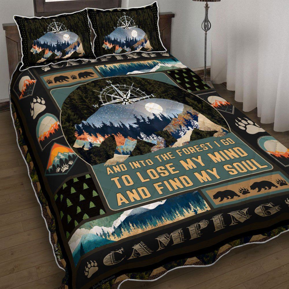 In The Forest Camping Quilt Bedding Set