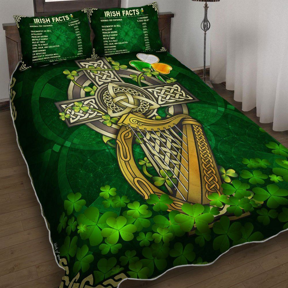 Irish Celtic Cross Quilt Bedding Set-evfcn