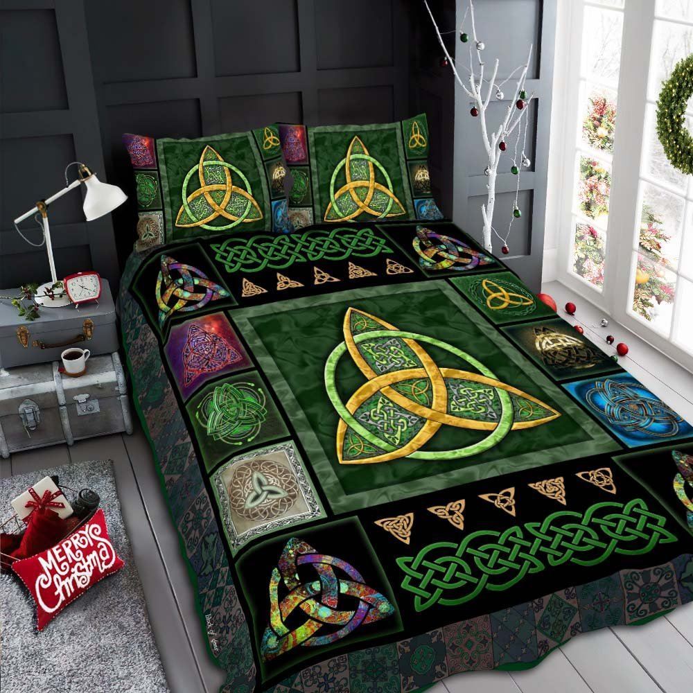 Irish Celtic Quilt Bedding Set