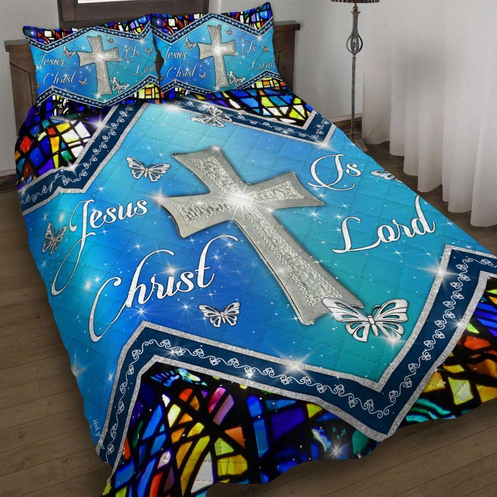 Jesus Christ Is Lord Quilt Bedding Set