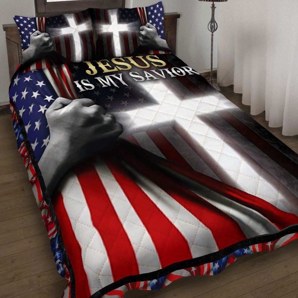 Jesus Is My Savior Quilt Bedding Set