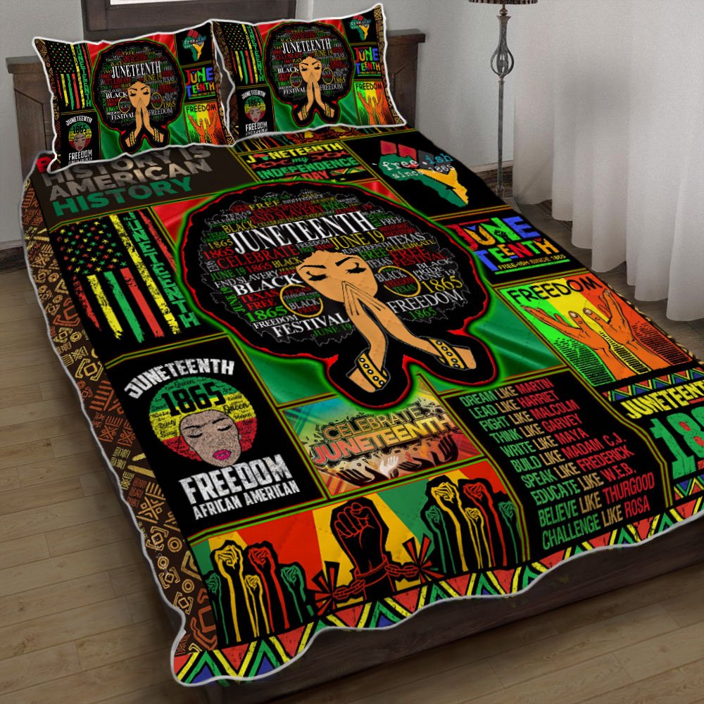 Juneteenth Freedom Day Quilt Bedding Set