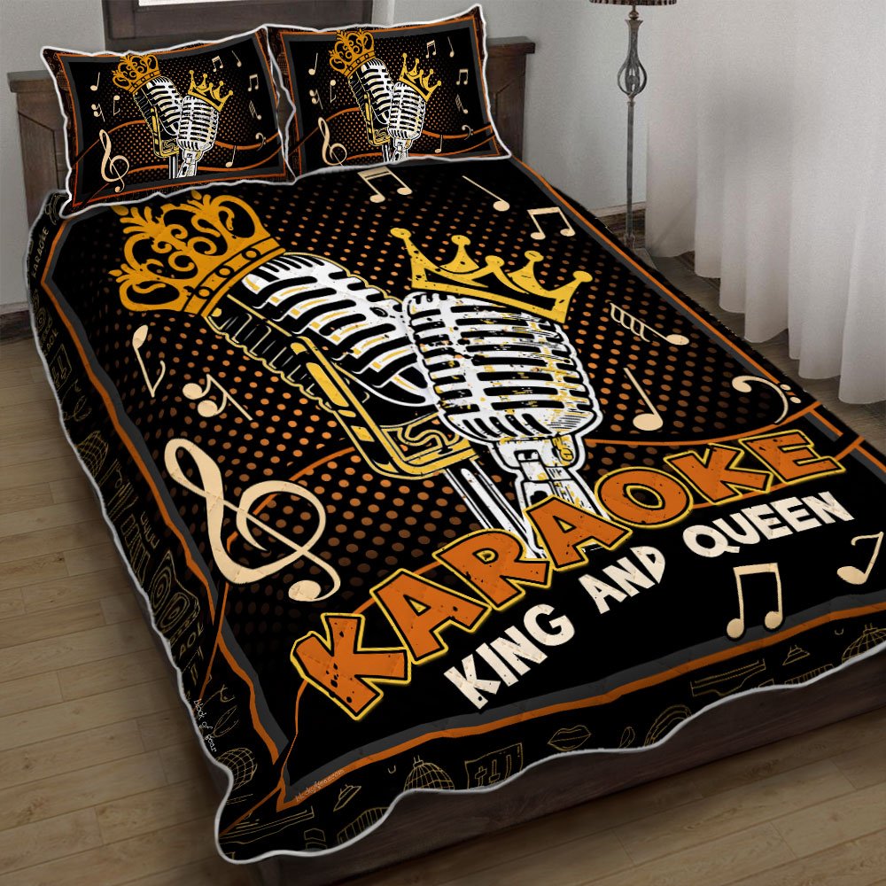 Karaoke King Queen V1 Quilt Bedding Set