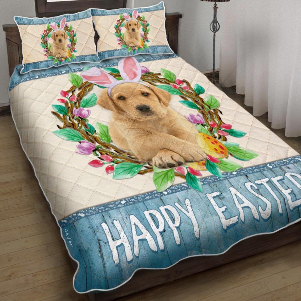 Labrador Retriever Easter Day Quilt Bedding Set