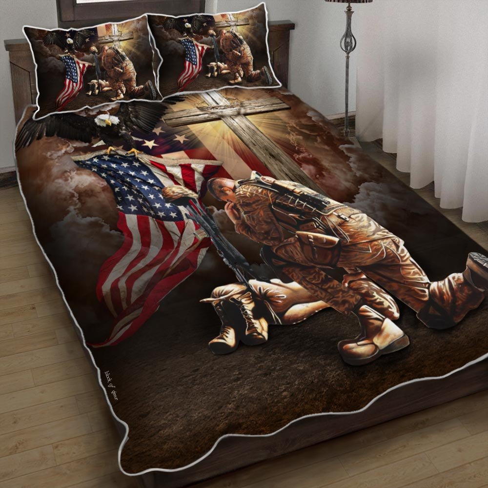 Lest We Forget American Memorial Quilt Bedding Set