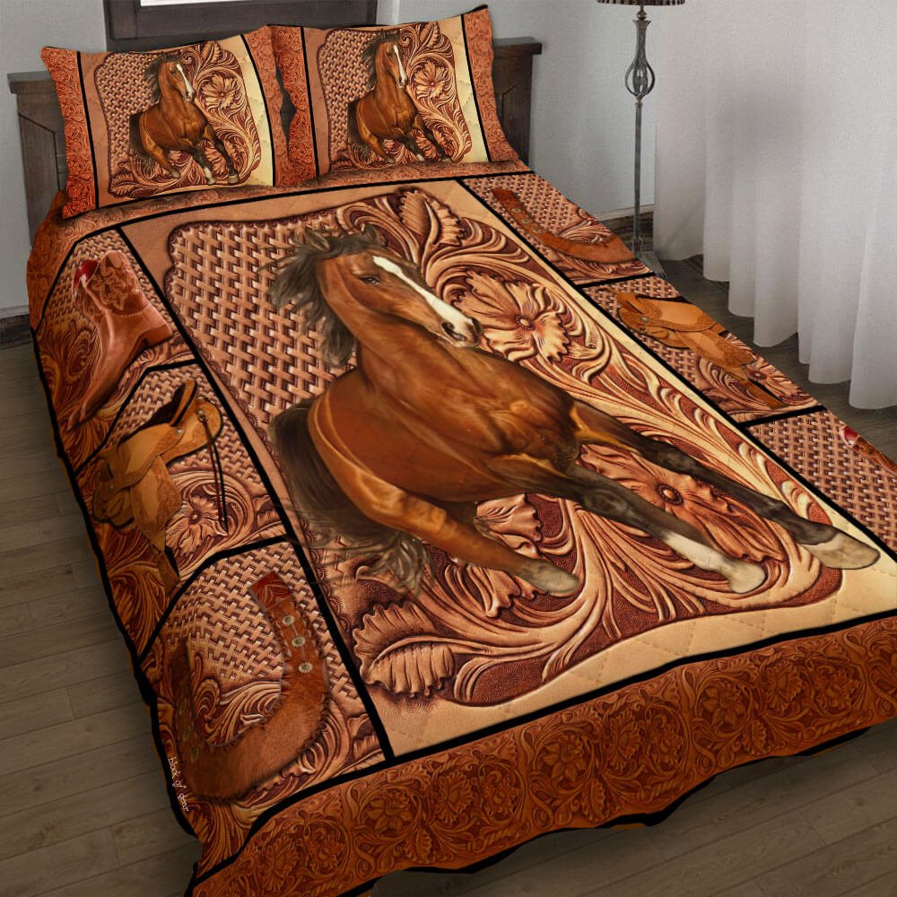 Love Horse Quilt Bedding Set-5sjsb