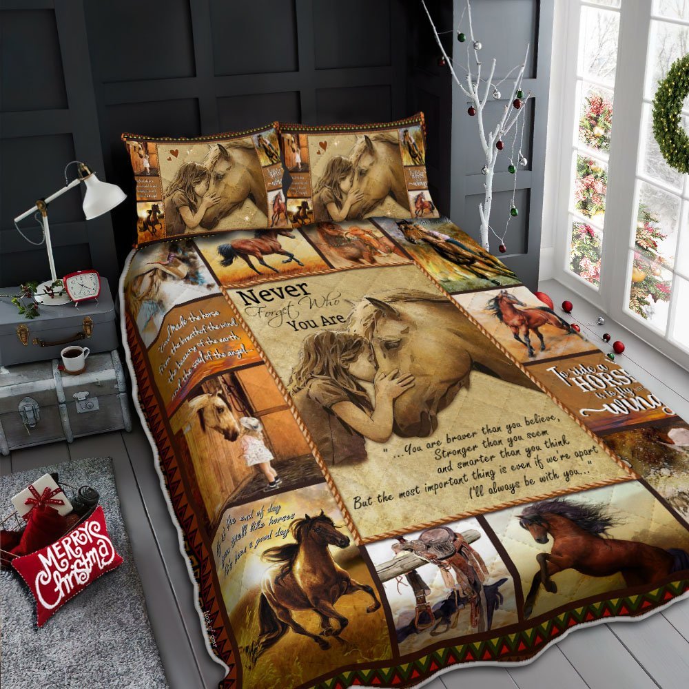 Love Horse Quilt Bedding Set-wc584