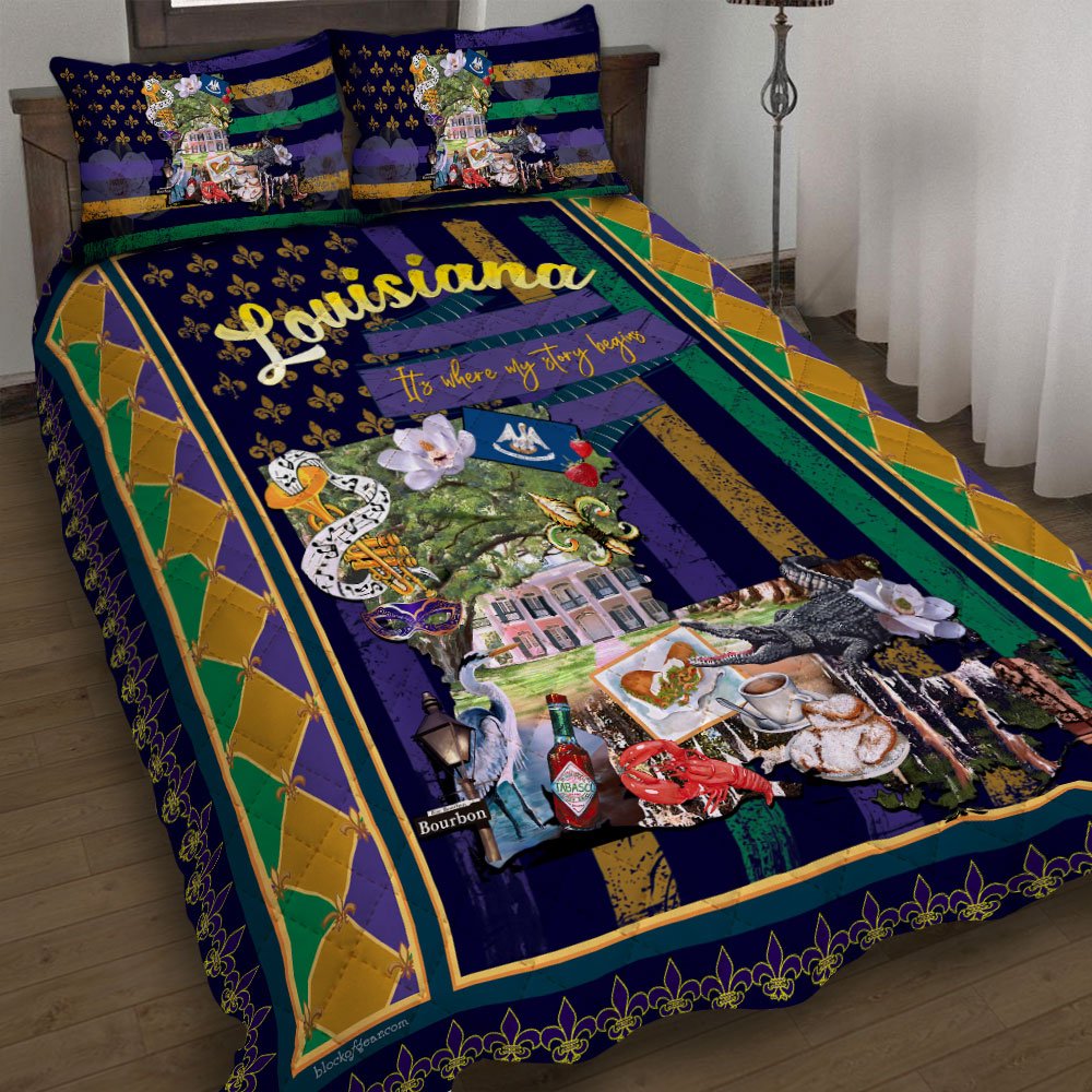 Love Lousiana Quilt Bedding Set