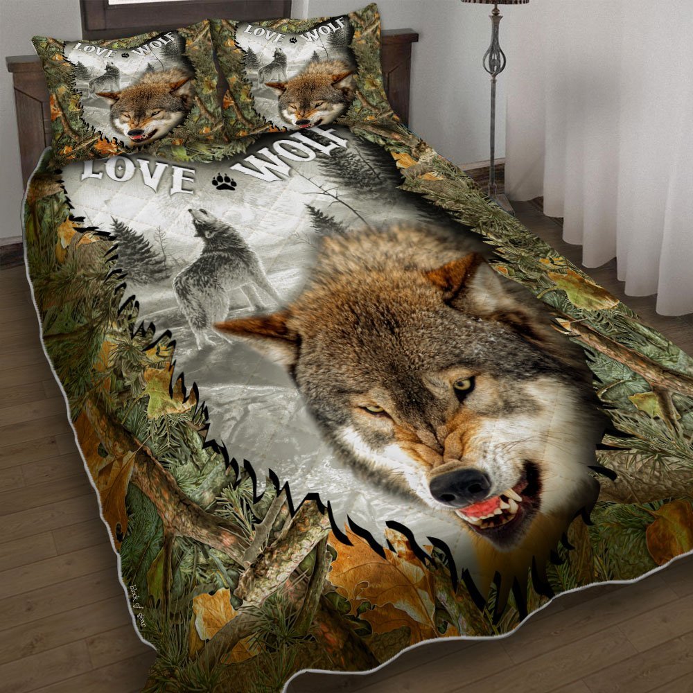 Love Wolf Quilt Bedding Set