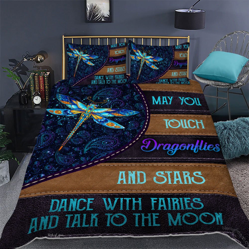 May You Touch Dragonflies And Stars Quilt Bet Set