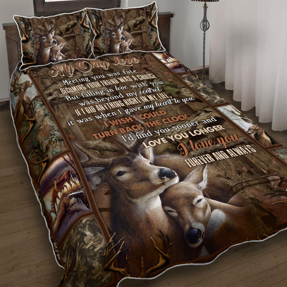 My Deer Love Quilt Bedding Set