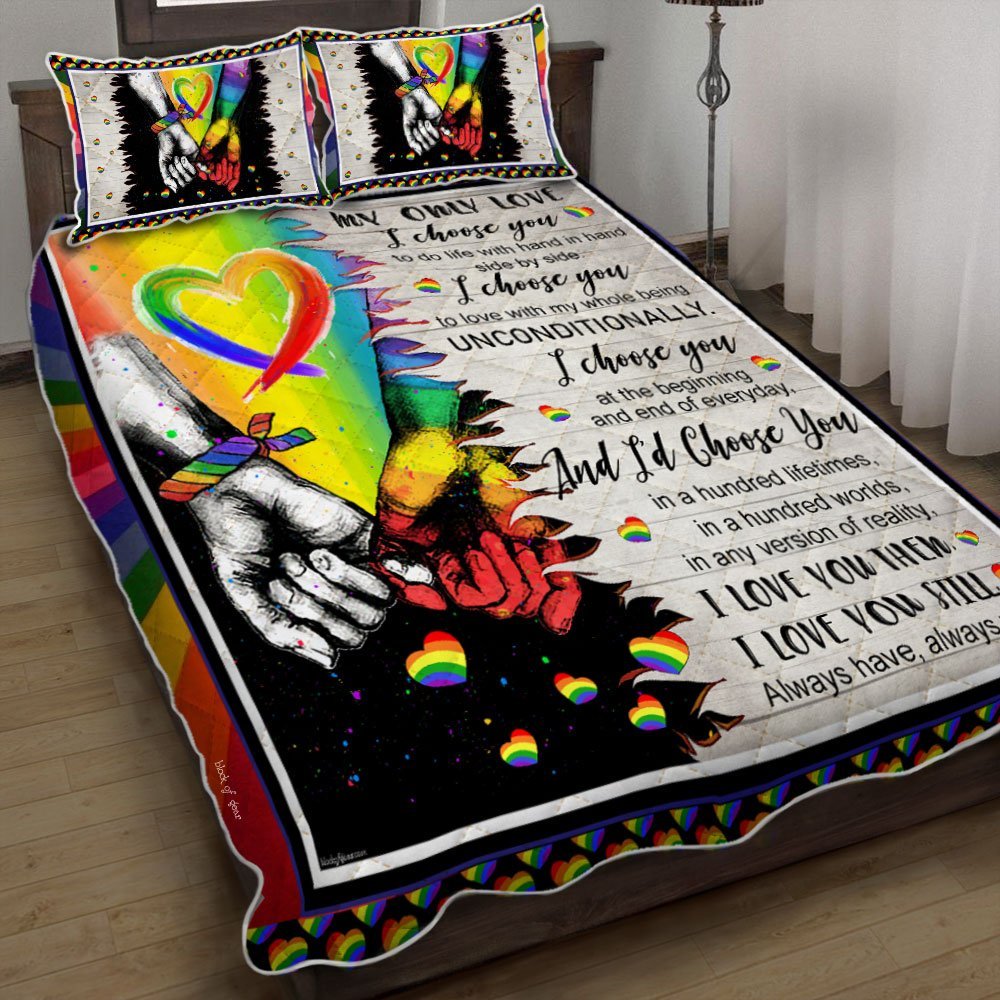 My Only Love My Rainbow Lgbt Quilt Bedding Set