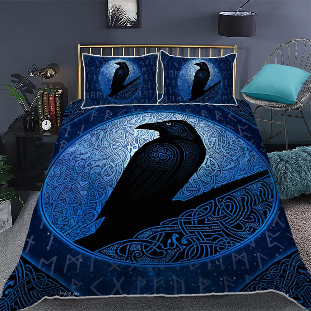 Norse Raven Quilt Bedding Set-nojpk