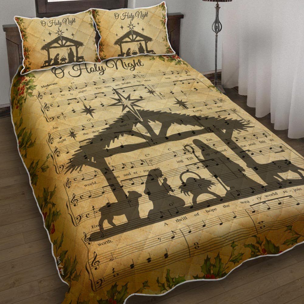 O Holy Night Quilt Bedding Set