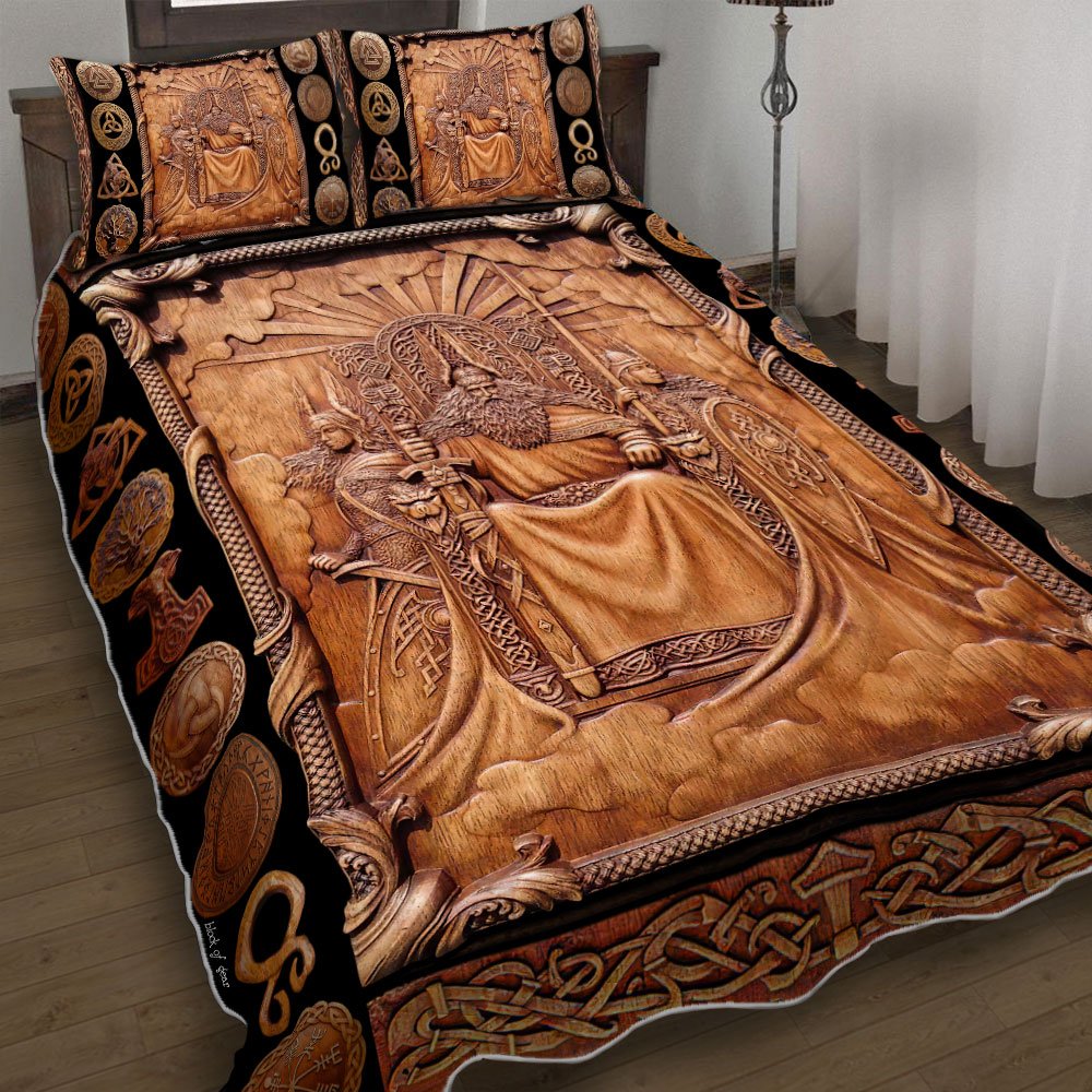 Odin Viking Norse God Quilt Bedding Set Lnt466qs