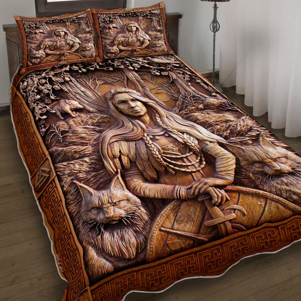 Old Norse Goddess Freyja Quilt Bedding Set