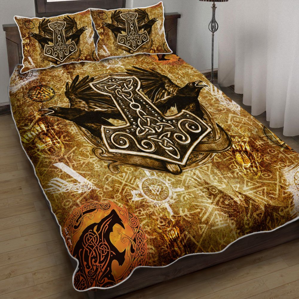 Old Viking Spirit Quilt Bedding Set