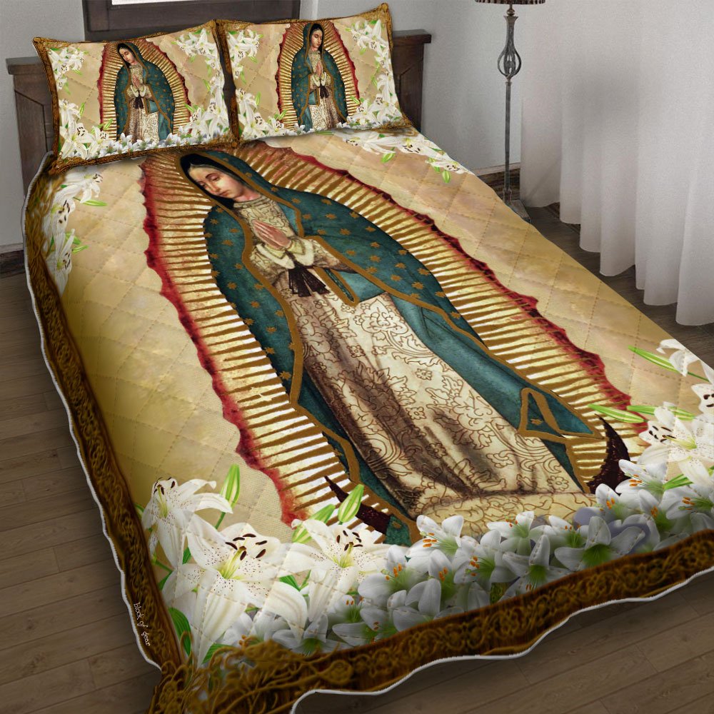 Our Lady Of Guadalupe Virgin Of Guadalupe Quilt Bedding Set