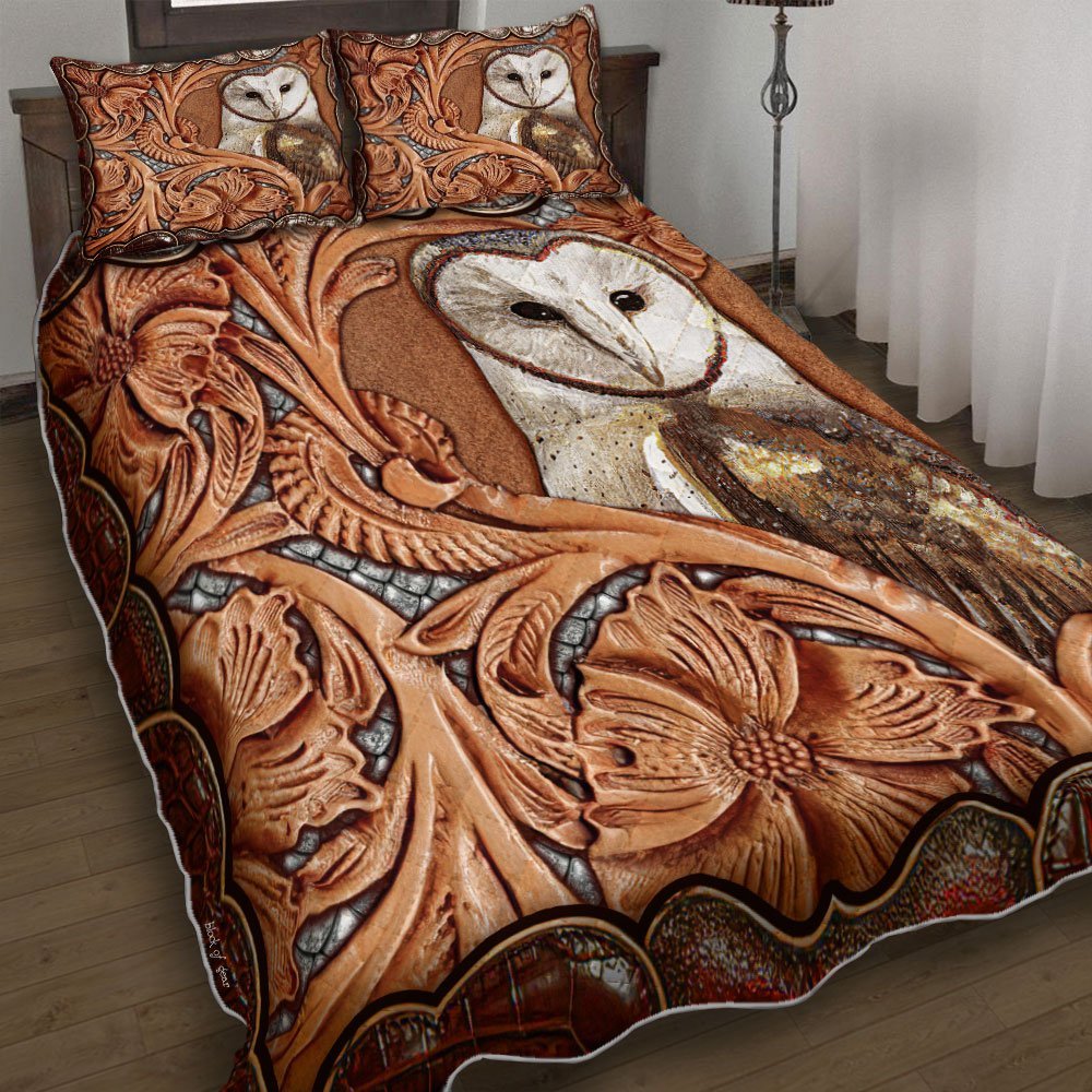 Owl Vintage Quilt Bedding Set