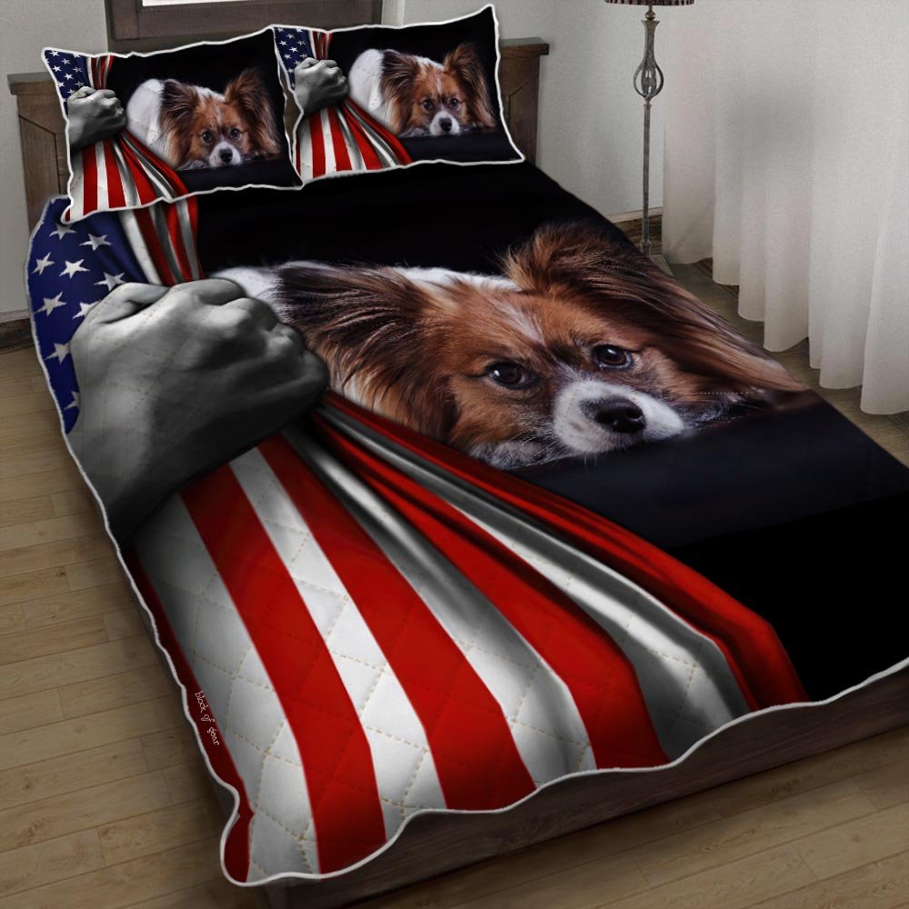 Papillon American Us Quilt Bedding Set