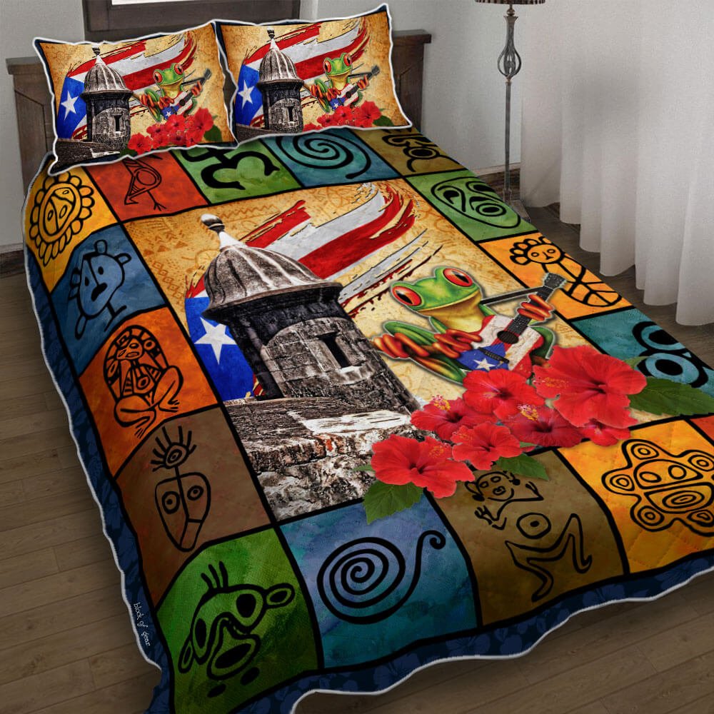 Puerto Rican Culture Quilt Bedding Set