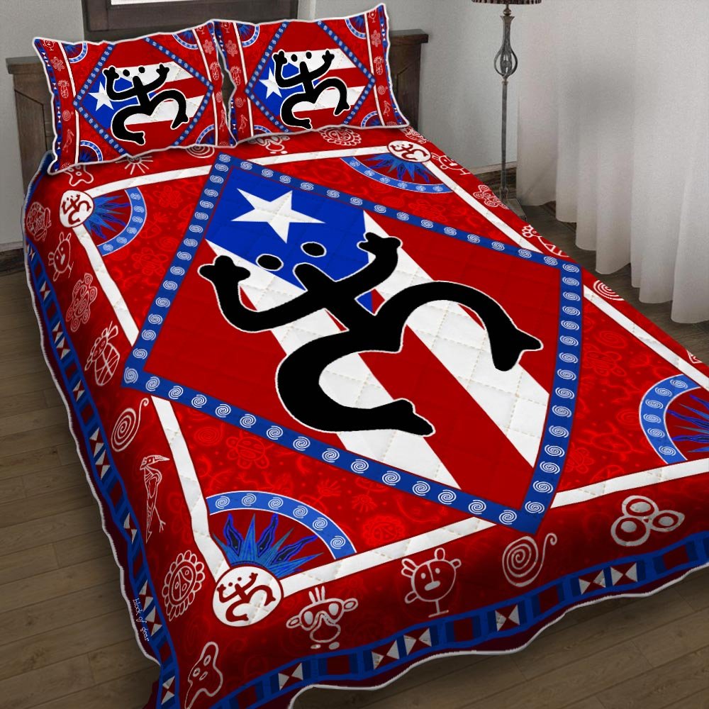 Puerto Rican Pride Quilt Bedding Set